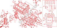 CRANKCASE (CBF600S6/SA6/N6/NA6) for Honda CBF 600 CARENEE ABS 34HP 2007