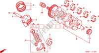 CRANKSHAFT/PISTON (CBF600S6/SA6/N6/NA6) for Honda CBF 600 CARENEE ABS 34HP 2007