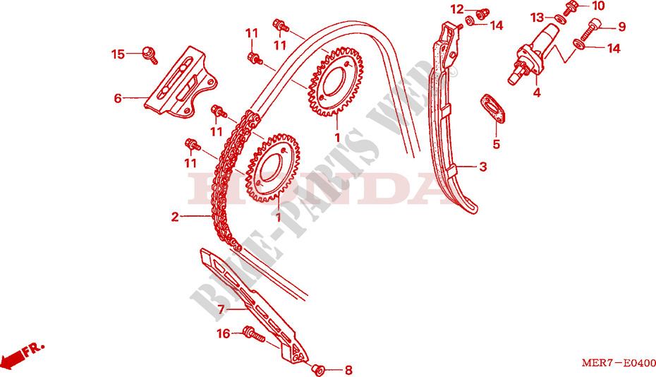 CAM CHAIN   TENSIONER (CBF600S6/SA6/N6/NA6) for Honda CBF 600 FAIRING 2005
