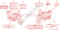 CAUTION LABEL for Honda FMX 650 2006 34HP 2006