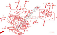 REAR CYLINDER HEAD for Honda SHADOW VT 750 SPIRIT F 2009