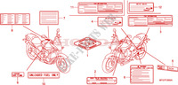 CAUTION LABEL for Honda CB 600 F HORNET ABS 34HP 2009