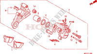 REAR BRAKE CALIPER  for Honda CB 600 F HORNET 34HP 2008