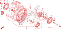 REAR WHEEL for Honda CB 600 F HORNET ABS 34HP 2010