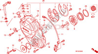RIGHT CRANKCASE COVER for Honda CB 600 F HORNET STRIPE 34HP 2010