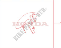 FRONT FENDER for Honda CB 1000 R ABS TRICOLOR 2011