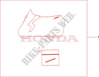 INDOOR BODYCOVER for Honda CB 1000 R TRICOLOR 2011