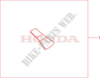 SWINGARM PAD for Honda CB 1000 R ABS BLANC, NOIR 2011