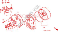 REAR BRAKE DRUM for Honda TRX 250 FOURTRAX RECON Standard 2007