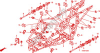 FRAME for Honda TRX 250 FOURTRAX RECON Standard 2010