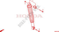 REAR SHOCK ABSORBER for Honda TRX 250 FOURTRAX RECON Standard 2011