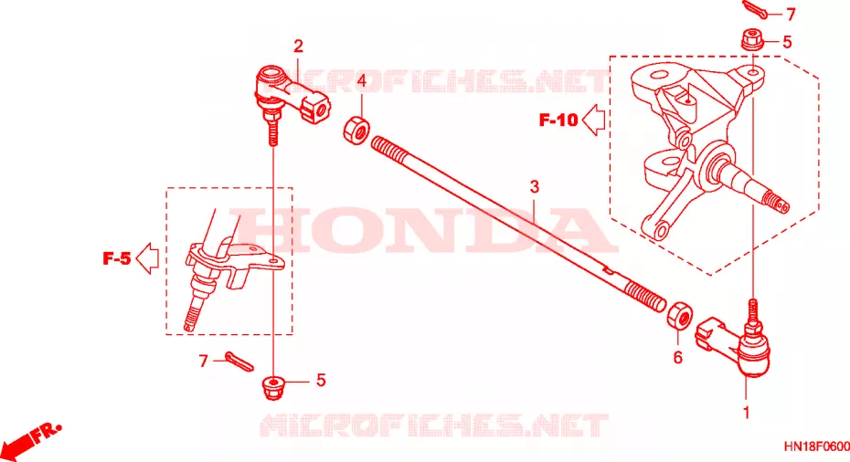 TIE ROD Honda ATV 400 FOURTRAX 2009  TRX400X9