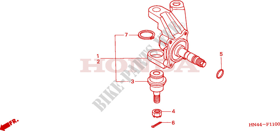 KNUCKLE (TRX350TM/TE) for Honda FOURTRAX 350 RANCHER Electric Shift 2004