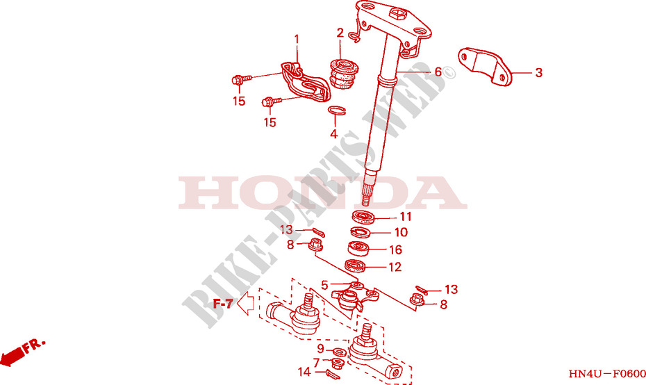 STEERING SHAFT for Honda FOURTRAX 350 RANCHER Electric Shift 2004