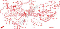 FUEL TANK for Honda FOURTRAX 650 RINCON 2007
