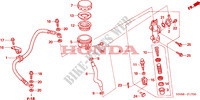 REAR BRAKE MASTER CYLINDER  for Honda FOURTRAX 680 RINCON 2008