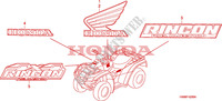 STICKERS for Honda FOURTRAX 680 RINCON 2009