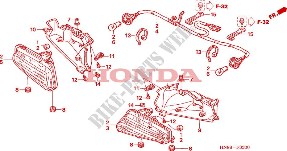 TAILLIGHT for Honda FOURTRAX 650 RINCON 2006