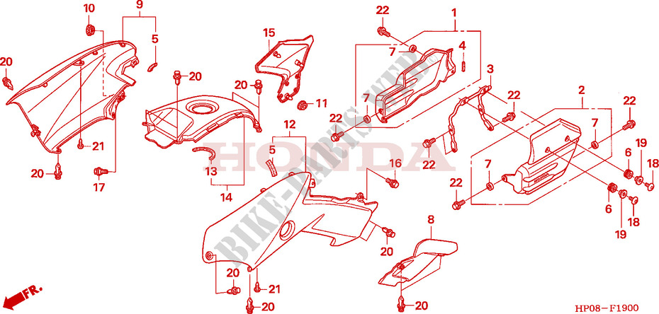 SIDE COVERS for Honda FOURTRAX 500 FOREMAN 4X4 Electric Shift 2005