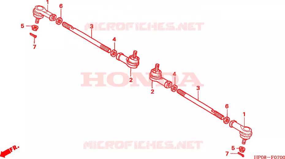 TIE ROD Honda ATV 500 FOURTRAX 2006  TRX500TM6