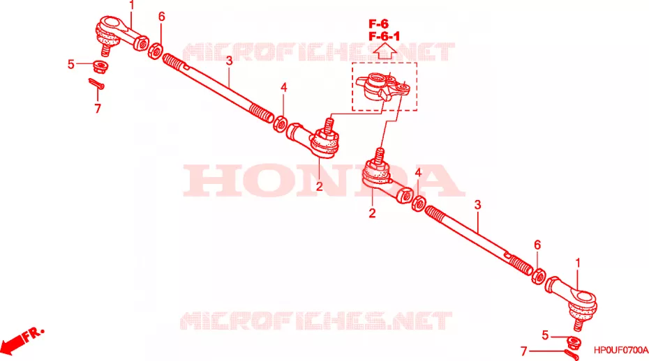 TIE ROD Honda ATV 500 FOURTRAX 2009  TRX500FPE9