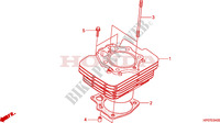 CYLINDER for Honda FOURTRAX 500 FOREMAN 4X4 RED 2012