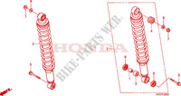 REAR SHOCK ABSORBER for Honda FOURTRAX 500 FOREMAN 4X4 RED 2012