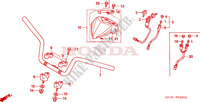 HANDLEBAR for Honda TRX 450 R SPORTRAX Electric Start RED 2008