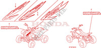 MARK (TRX450R6,7,8/ER6,7,8) for Honda TRX 450 R SPORTRAX Kick start RED 2008