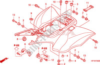 REAR FENDER for Honda TRX 450 R SPORTRAX Electric Start 2009