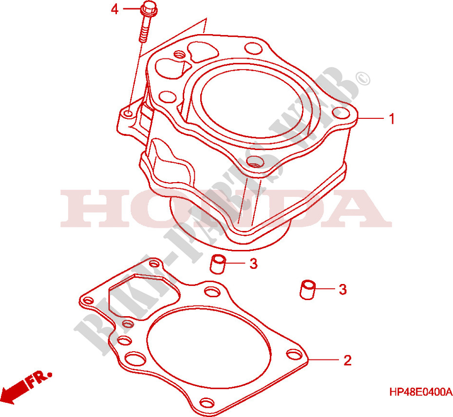 CYLINDER for Honda FOURTRAX 420 RANCHER 2X4 BASE 2007