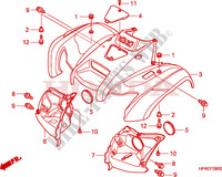 FRONT FENDER for Honda FOURTRAX 420 RANCHER 4X4 Manual Shift 2009