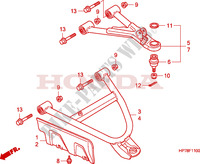 FRONT SUSPENSION ARM for Honda FOURTRAX 420 RANCHER AT PS RED 2011