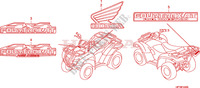 STICKERS for Honda FOURTRAX 420 RANCHER AT PS RED 2010