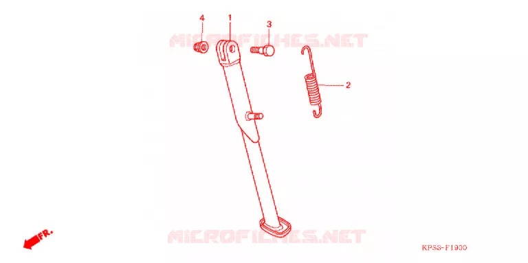 SIDE STAND Honda MOTO 230 CRF 2011  CRF230FB