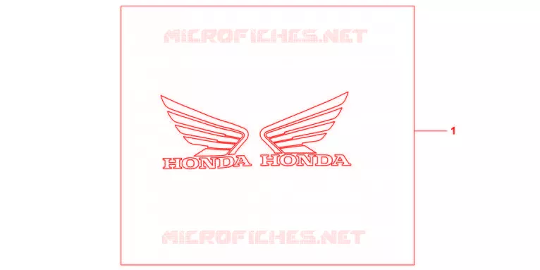 3D LOGO KIT HONDA Honda MOTO 600 HORNET 2012  CB600FAC