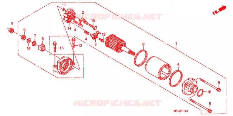 STARTER MOTOR Honda MOTO 600 HORNET 2012  CB600FAC