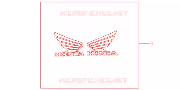 3D LOGO KIT HONDA Honda MOTO 600 HORNET 2012  CB600FC