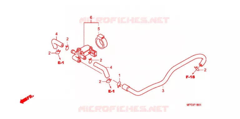 AIR INJECTION CONTROL VALVE Honda MOTO 600 HORNET 2012  CB600FC