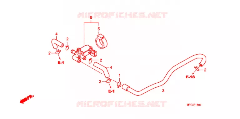 AIR INJECTION CONTROL VALVE Honda MOTO 600 HORNET 2012  CB600FC