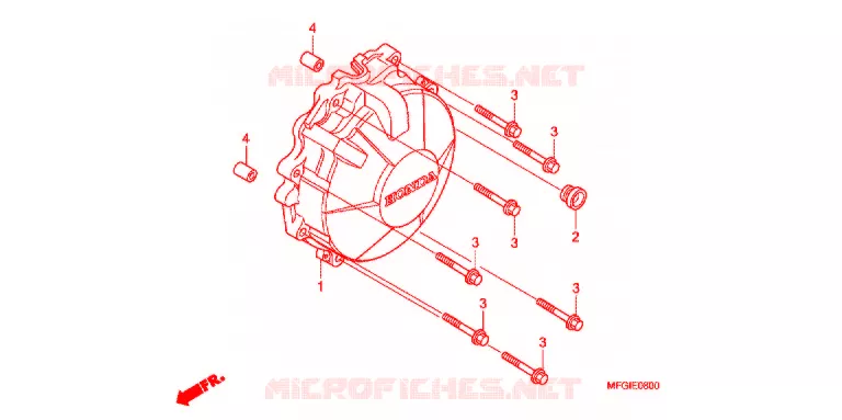 ALTERNATOR COVER Honda MOTO 600 HORNET 2012  CB600FC