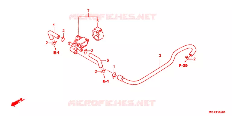 AIR INJECTION CONTROL VALVE Honda MOTO 1000 CBF 2012  CBF1000FSC
