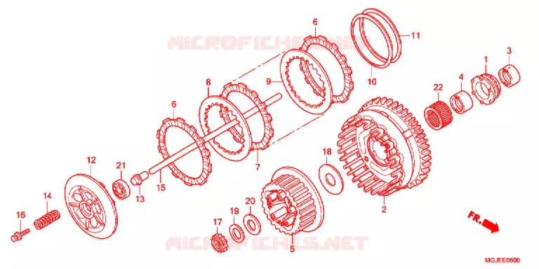 CLUTCH Honda MOTO 1000 CBF 2012  CBF1000FSC