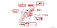 CAUTION LABEL (SAUF KO, 2KO) for Honda CBR 125 NOIR 2012