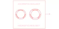 CRANKCASE RING GUARD SET for Honda CBR 600 F ABS WHITE 2012