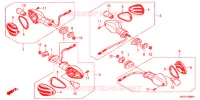 INDICATOR (2) for Honda CBR 600 F ABS WHITE 2012