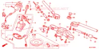 HANDLE PIPE/TOP BRIDGE (2) for Honda CBR 600 F WHITE 2012