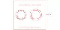 CRANKCASE RING GUARD SET for Honda CBR 600 F 2012