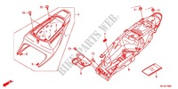 SEAT   REAR COWL for Honda CBR 600 RR VERMELHO 2012