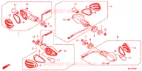 INDICATOR (2) for Honda CBR 600 RR RED 2012